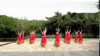 深圳山茶广场舞《窗外》原创变队形大裙子舞蹈，超好看