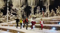 夜光下跳鬼步《夜色2018》超级应景，雪地带团队演示，超级漂亮