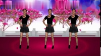 网络情歌广场舞《玫瑰花开》舞步欢畅很好看，歌曲流行又时尚