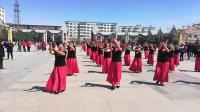 杜蒙南湖国际舞蹈队庆五一演出表演中三步广场舞《黄玫瑰》