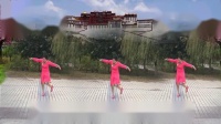 天竹广场舞《心中的西藏》原创编舞天竹（快三） 正背面演示及口令分解动作教学-跳一曲广场舞