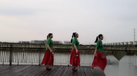 舞灵美娜子广场舞  姐妹版（七）《七月火🔥把节》