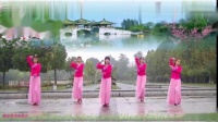 南阳和平广场舞《桃花珺珺杨柳依》原创优雅形体舞正面