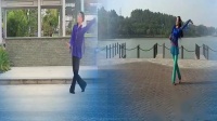 博白廖弟广场舞健身舞系列 - 青青的青海 合屏版 教学