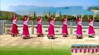 民族风藏族广场舞《爱琴海》舞蹈优美，舞曲悠扬动听