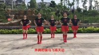 荣州玲子广场舞《红红线》单人水兵舞集体版