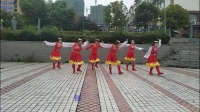 荣州玲子广场舞《我的九寨》正背演示及动作分解