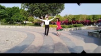 健身广场舞 - 最好学的双人广场舞《五彩云霞》交谊舞中三舞.